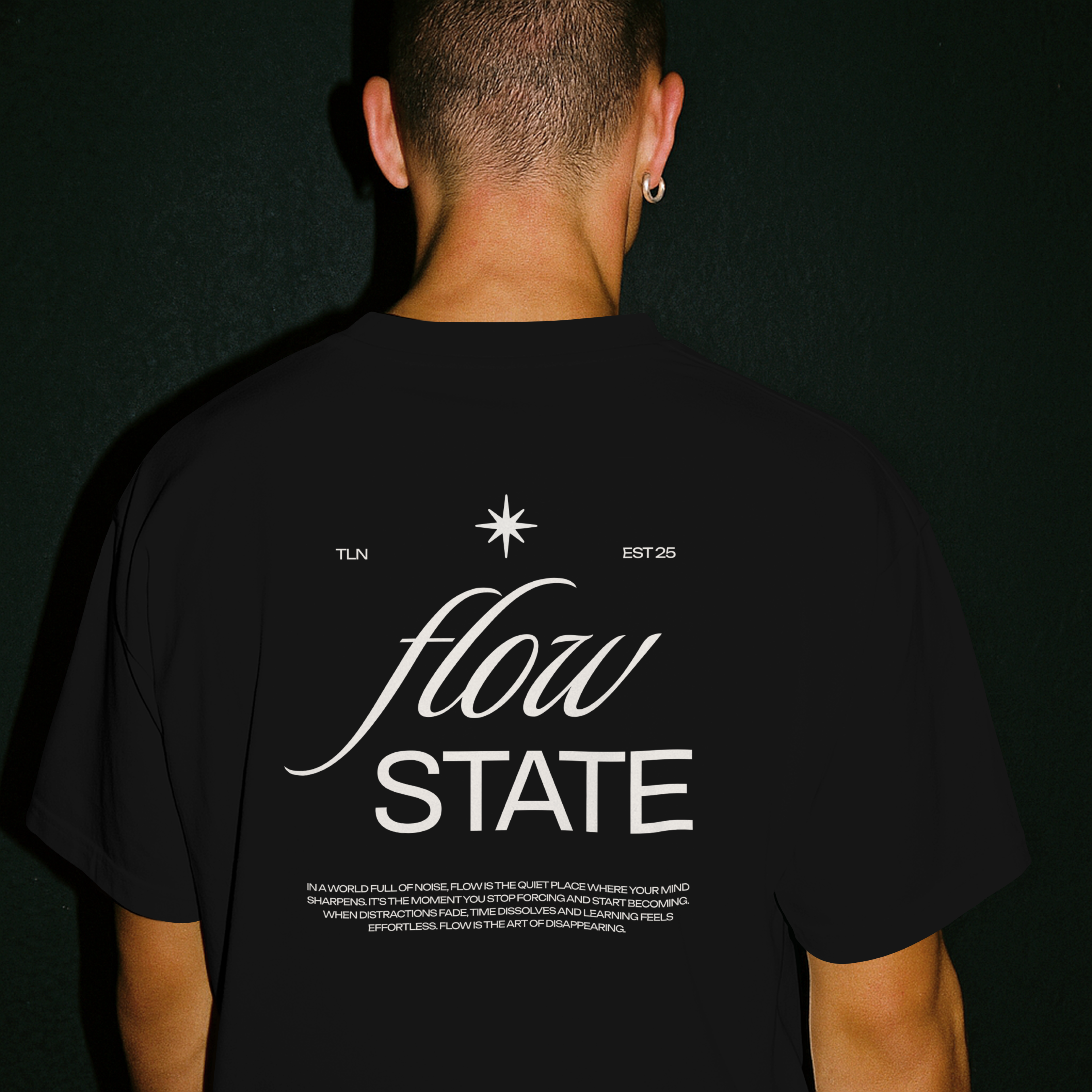 Flow State T-Shirt — "Flow is the Art of Disappearing"
